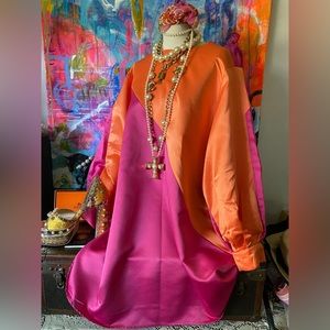 Ahhh…mazing custom Jockey Silks Colorway Dress Pockets Ladies L GORGEOUS